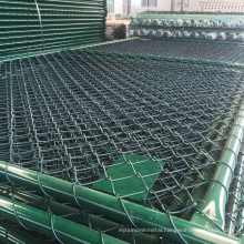 4' 9"x49' 2" Green galvanized chain-link mesh fence